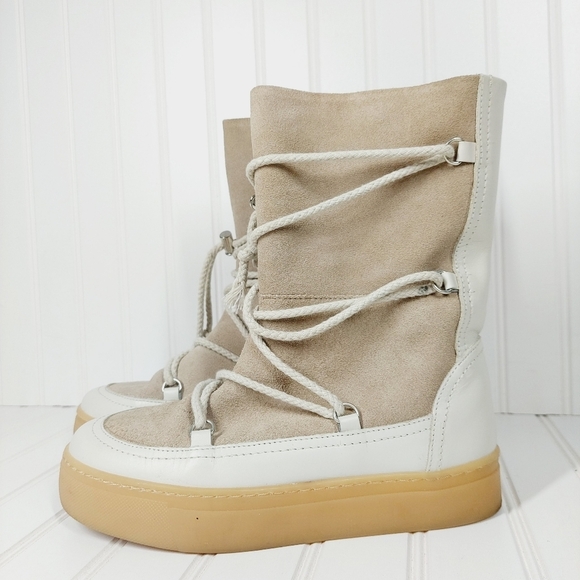 Zara Shoes - Zara Lace Up Special Edition Moon Boots C583